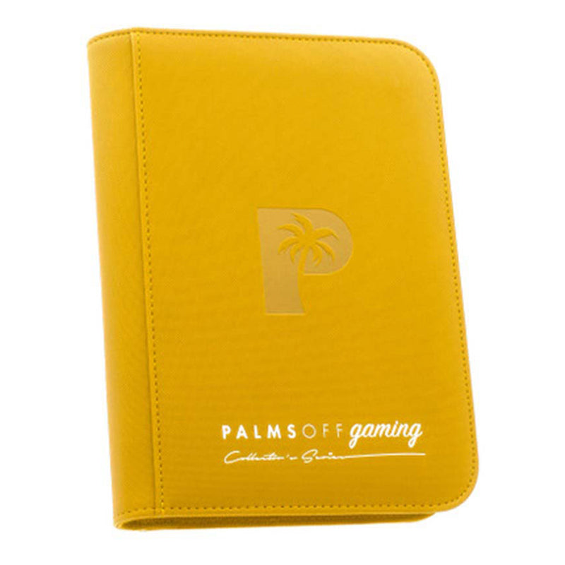 Palms Off Gaming: Collector's Series 4 Pocket Zip Binder – Yellow