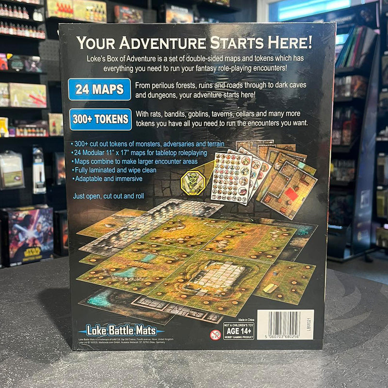 Box of Adventure - Valley of Peril RPG Maps & Tokens