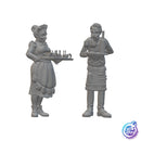 Butlers | BeaMini Unpainted RPG Miniatures