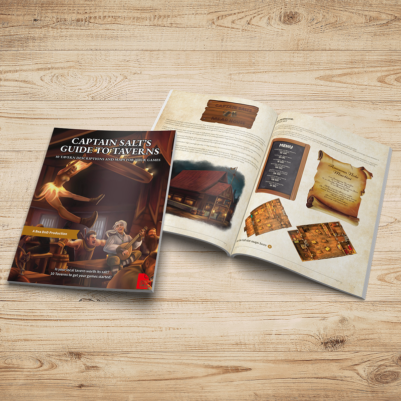 Captain Salt's Guide To Taverns (10 Taverns & Maps) (PDF)