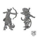 Catfolk Rangers | BeaMini Unpainted RPG Miniatures