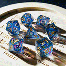 Cathedral Crystal - Handcrafted Sharp Edge Dice Set & Dice Case