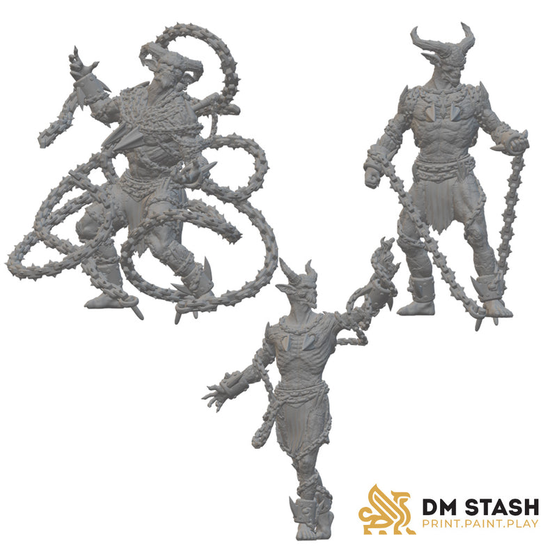 Chain Devils | BeaMini Unpainted RPG Miniatures