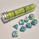 Chessex Festive Garden/blue 7 Piece Polyhedral Dice Set (CHX 30046)