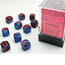 Chessex Gemini Black Starlight with Red Set of 36 Mini d6 Dice (CHX 26858)