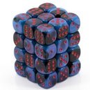Chessex Gemini Black Starlight with Red Set of 36 Mini d6 Dice (CHX 26858)