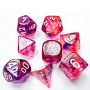 Chessex Nebula Black Light Special/white 7 Piece Polyhedral Dice Set (CHX 30057)
