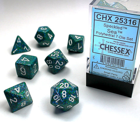 Chessex Speckled Sea 7 Piece Polyhedral Dice Set (CHX 25316)