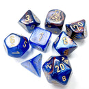 Chessex Lustrous Azurite/gold 7 Piece Polyhedral Dice Set (CHX 30055)
