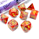 Chessex Vortex Underworld/yellow 7 Piece Polyhedral Dice Set (CHX 30050)