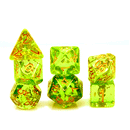 Clear Springs - 7 Piece Polyhedral Dice Set + Dice Bag