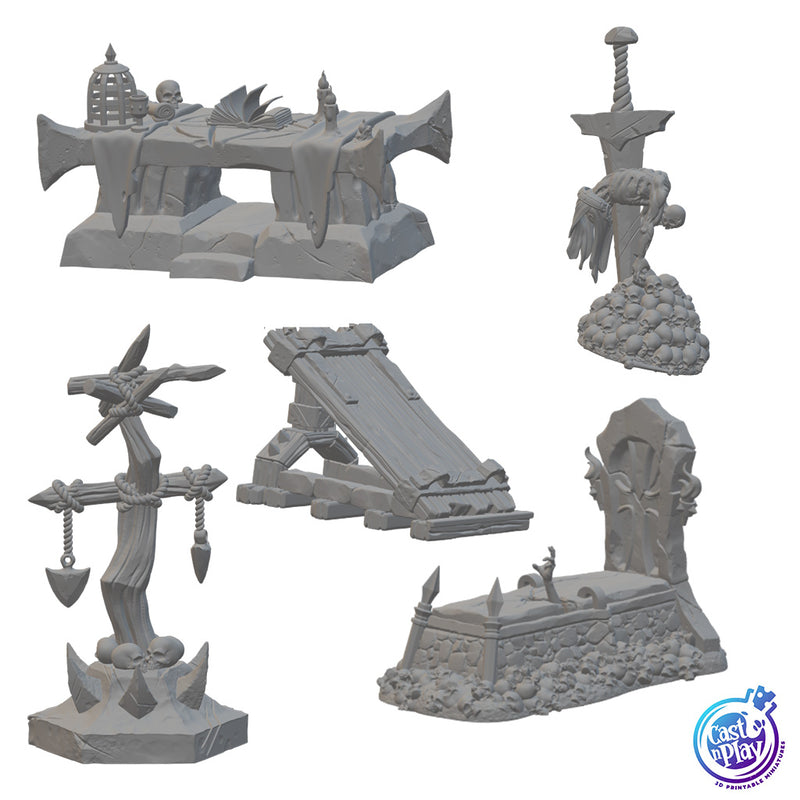Crypt Artifacts | BeaMini Unpainted RPG Miniatures