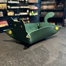 Cat Dice Tray - Forest Green