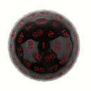 D100 (One Hundred Sided Dice) - Black/Red