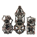 Crypt Keeper - 7 Piece Hollow Metal Polyhedral Dice Set & Dice Case