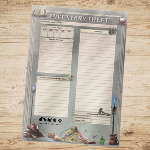 D&D Character Inventory Sheet (PDF)