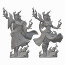 Tiefling Sorcerer | BeaMini Unpainted RPG Miniatures