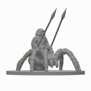 Halfling Ranger on Giant Spider | BeaMini Unpainted RPG Miniatures