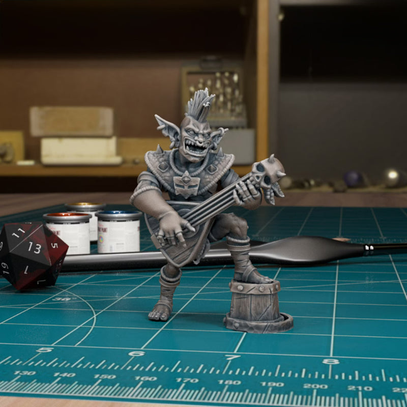 Goblin Bard 01 | BeaMini Print to Order Miniatures