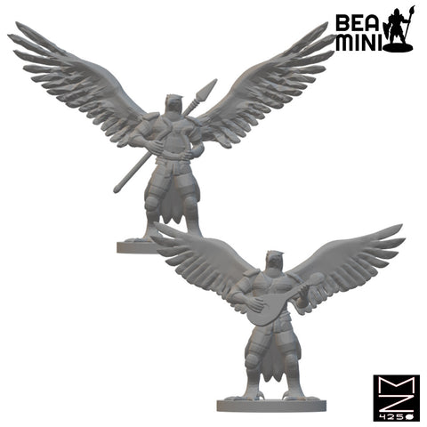 Aarakocra Bards | BeaMini Unpainted RPG Miniatures