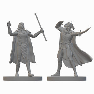 Human Warlocks (wave 2) | BeaMini Unpainted RPG Miniatures