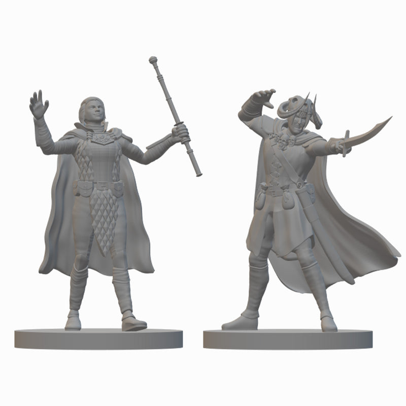 Human Warlocks (wave 2) | BeaMini Unpainted RPG Miniatures