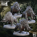 Wild Faldorn Warhogs | BeaMini Print to Order Miniatures