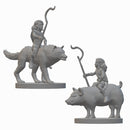 Halfling Druids | BeaMini Unpainted RPG Miniatures