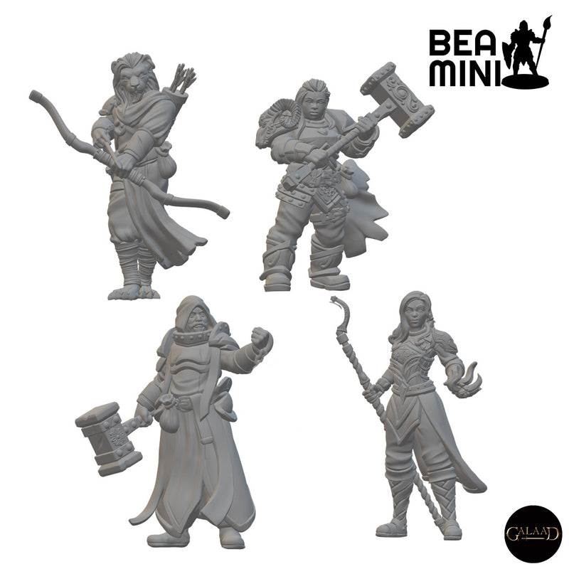 Adventuring Party (Wave 2) | BeaMini Unpainted RPG Miniatures