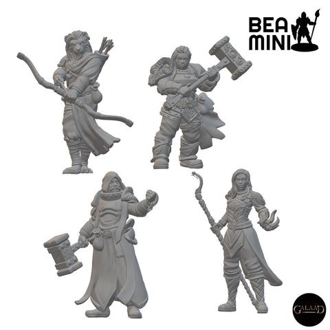 Adventuring Party (Wave 2) | BeaMini Unpainted RPG Miniatures