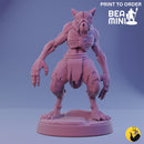 Deathwolf | BeaMini Print to Order Miniatures