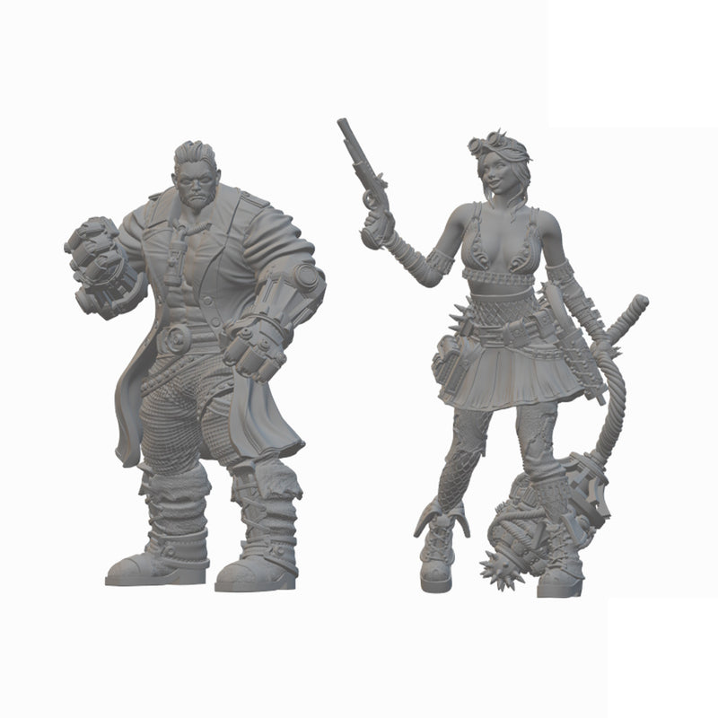 Human Artificers | BeaMini Unpainted RPG Miniatures