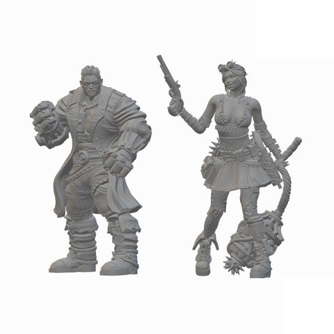 Human Artificers | BeaMini Unpainted RPG Miniatures