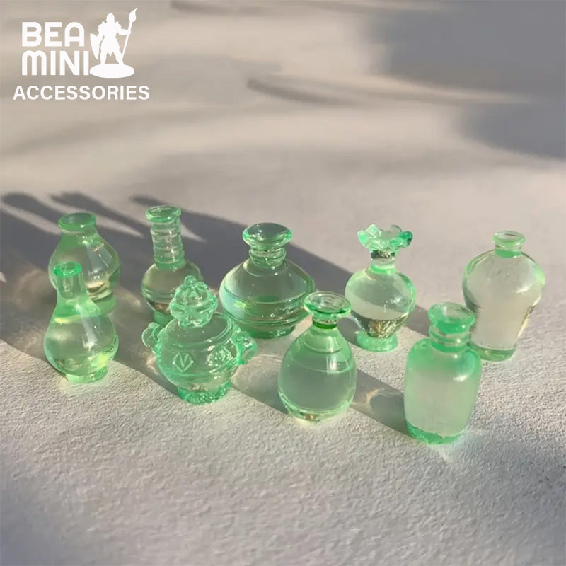 Bea Mini Scenery: Miniature Bottles (Pack of 9)