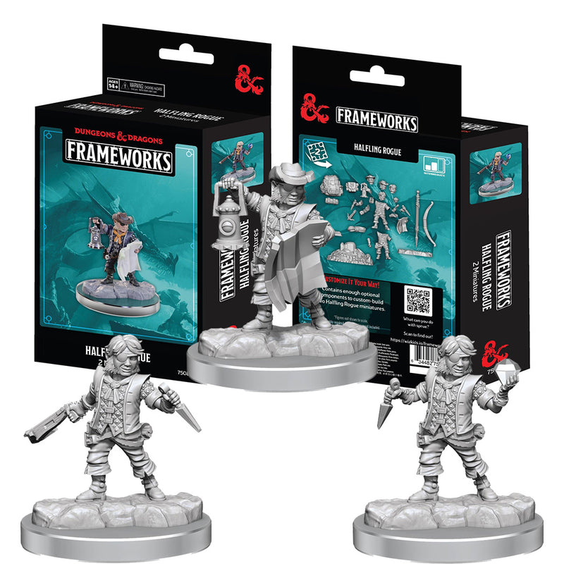 D&D Frameworks Halfling Rogue (Makes 2 Halflings)