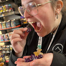 Dark Orchid - 7 Piece Polyhedral Dice Set + Dice Bag