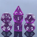 Dark Orchid - 7 Piece Polyhedral Dice Set + Dice Bag