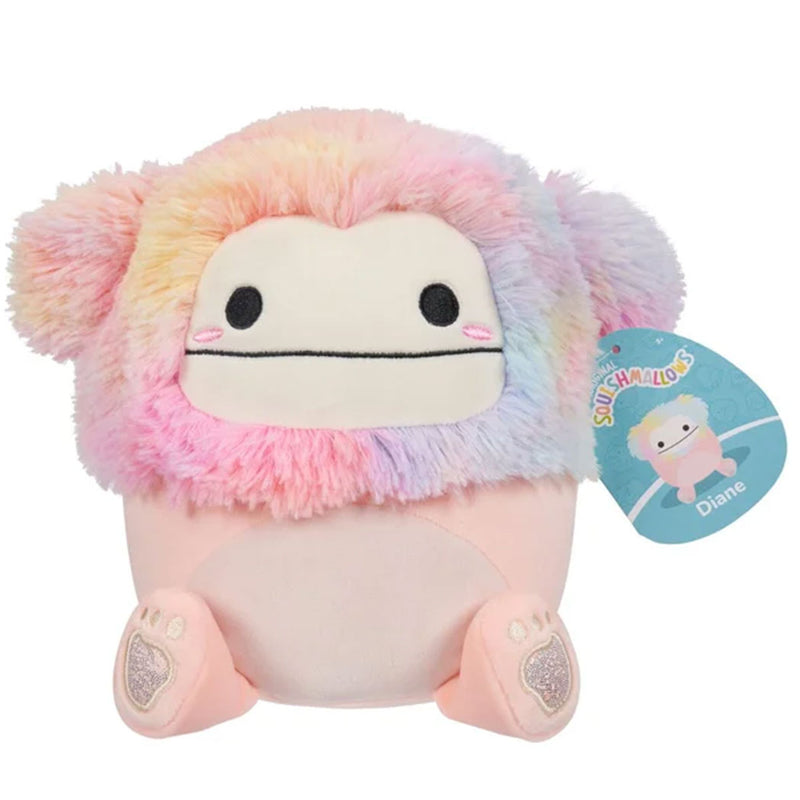 Diane the Peach Bigfoot With Rainbow Hair - Squishmallows (19cm/7.5")