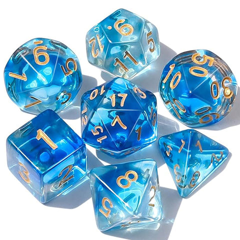 Ryujin - 7 Piece Polyhedral Dice Set + Dice Bag