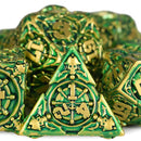 Eldritch Generator - 7 Piece Metal Polyhedral Dice Set & Dice Case