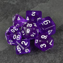 Ultraviolet - 7 Piece Polyhedral Dice Set + Dice Bag