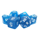 Cold Fire - 7 Piece Polyhedral Dice Set + Dice Bag