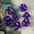 Ultraviolet - 7 Piece Polyhedral Dice Set + Dice Bag