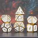 Paladin - 7 Piece Metal Polyhedral Dice Set & Dice Case