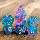 Aloha Fade - 7 Piece Polyhedral Dice Set + Dice Bag