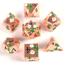 Daisy Chain - 7 Piece Metal Polyhedral Dice Set & Dice Case