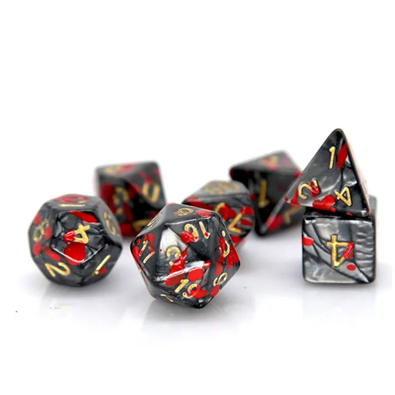 TPK  - 7 Piece Polyhedral Dice Set + Dice Bag