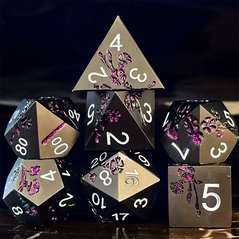 Nightshade - 7 Piece Metal Polyhedral Dice Set