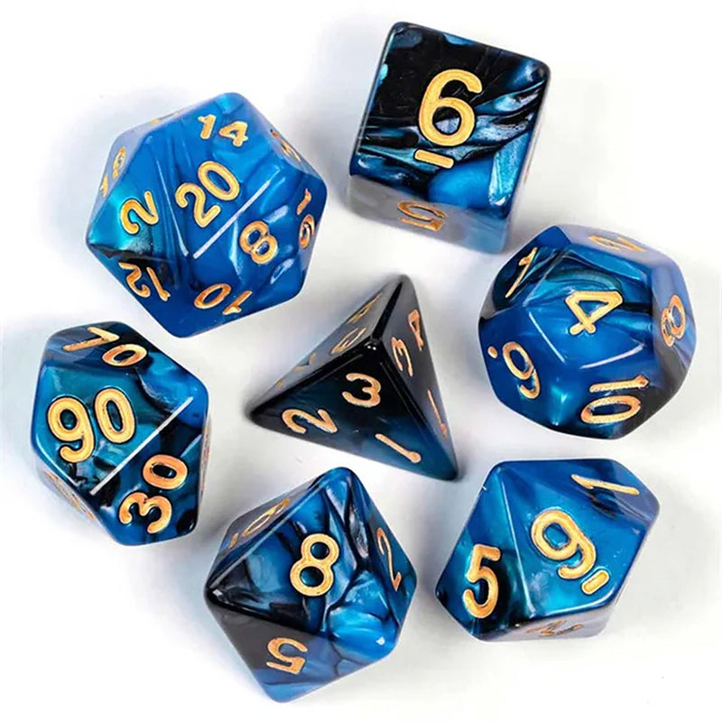 Maelstrom - 7 Piece Polyhedral Dice Set + Dice Bag