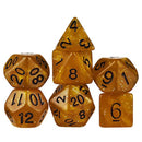 Iced Mocha - 7 Piece Polyhedral Dice Set + Dice Bag